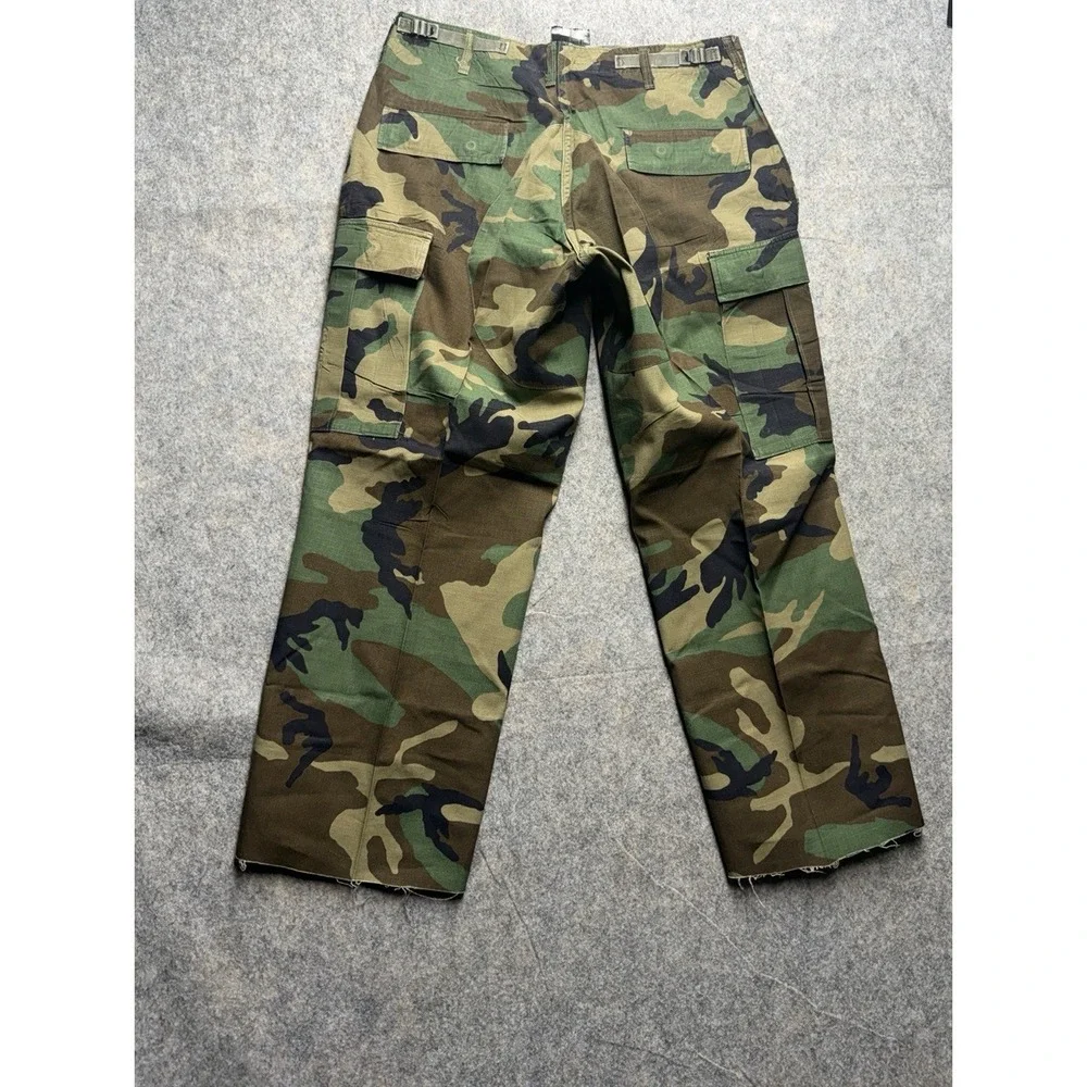 Vintage Woodland Camouflage Combat Trousers Medium Regular 30x32 Camo‎ Military